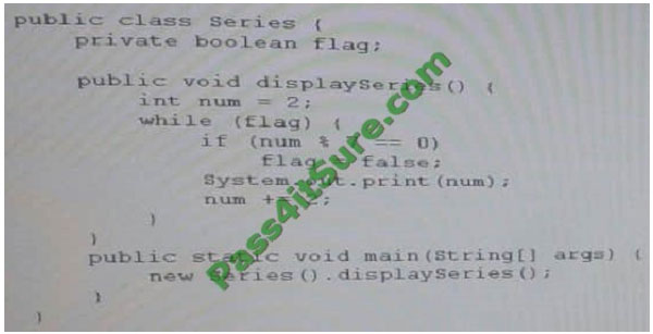 pass4itsure 1z0-808 exam question q3