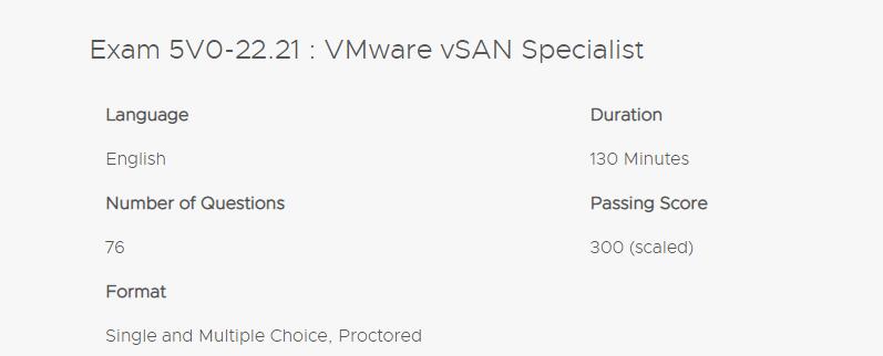 VMware vSAN 6.7 Specialist Basics